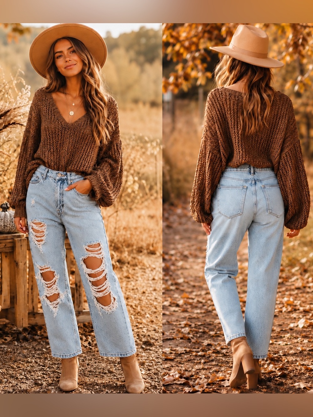 Aeropostale Light Blue Distressed Boyfriend Jeans